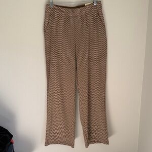Max Studio Tan Zigzag Pattern Pants